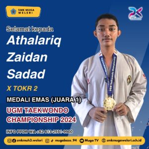 SMK Muhammadiyah 3 Weleri Bangga dengan Prestasi Siswa dalam UGM Taekwondo Championship 2024